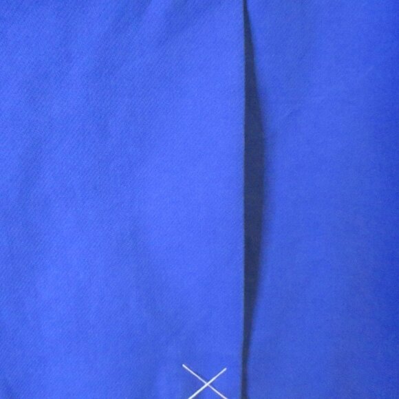 Talbots Plus Size Womens Pencil/Straight Skirt, Front Zipper Cobalt Blue Size 20 - Picture 8 of 11